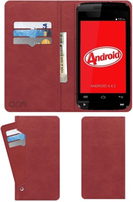 ACM Flip Cover for Micromax Bolt A082(Maroon, Cases with Holder, Pack of: 1)