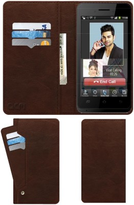 ACM Flip Cover for Celkon A98(Brown, Cases with Holder, Pack of: 1)