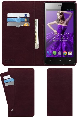 ACM Flip Cover for Zen Admire Sxy(Maroon, Cases with Holder, Pack of: 1)