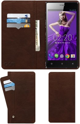 ACM Flip Cover for Zen Admire Sxy(Brown, Cases with Holder, Pack of: 1)