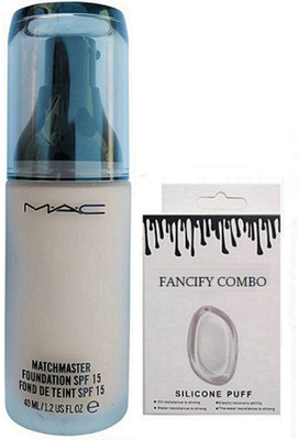 

FANCIFY COMBO Silicon Puff & MAtchmaster Foundation(Set of 2)