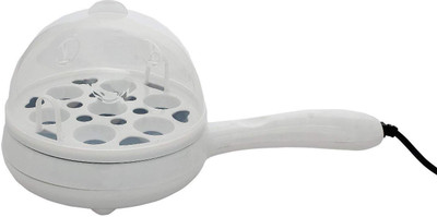 

Unique Gadget 2 In 1 Multifuctional Steaming Device Frying Egg Boiling Roasting Heating EGBOR Egg Cooker(7 Eggs)