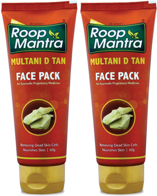 Roop Mantra Multani D TAN Face Pack 60gm, Pack of 2(60 g)