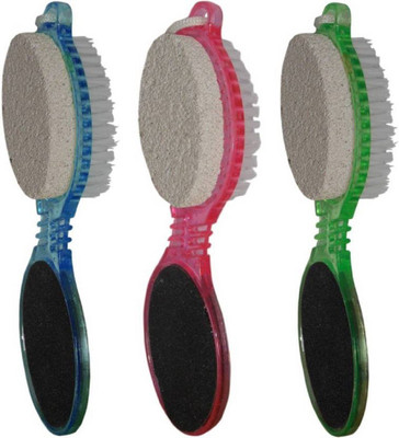 

Shopfleet Foot File with Pedicure Brush (Pack of 3) Multicolor
