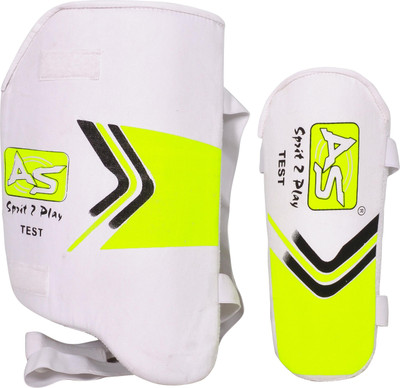 Anand Sports Cricket Thigh Cricket Guard Combo(, White