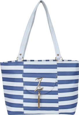 

AASFA Shoulder Bag(White, Blue), Blue;white