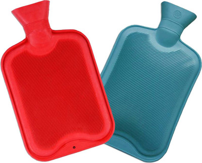 

ARYSHAA Hot Rubber Bottle non electronic Hot Water Bag (Set of 2) Hot Rubber Bottle 1.5 L Hot Water Bag(Multicolor)