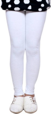 Mia Fashion Legging For Girls(White Pack of 1)