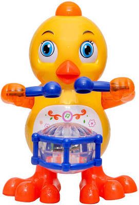 

Toyshine Drums Playing Duck with Music Flashing Lights, Real Dancing Action(Multicolor)