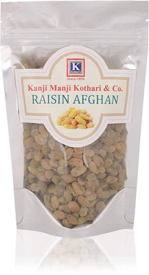 

K Kotharis Naturally Dried (Afghanistan Produce) | 200g | Kishmish by Kanji Manji Kothari & Co â Since 1850 | Raisins(200 g, Pouch)