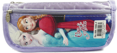 Toy Toon Pencil Box Cartoon Character Art Polyester Pencil Box(Set of 1, Purple)