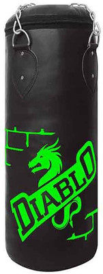 

DIABLO 36 Inch Black Synthetic Leather Unfilled Punching Bag Hanging Bag(Heavy, 36 kg)