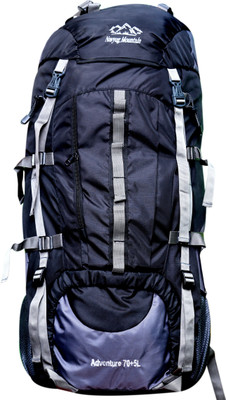 

Navyug Mountain 75L Hiking Backpack / Rucksack bags Black With Rain Cover Rucksack (NY67501BK) Rucksack - 75(Black)