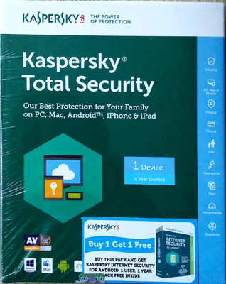 

KASPERSKY Total Security 1 User 1 Year(CD/DVD)