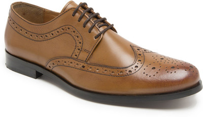 HATS OFF ACCESSORIES Brogues For Men(Tan , 9)