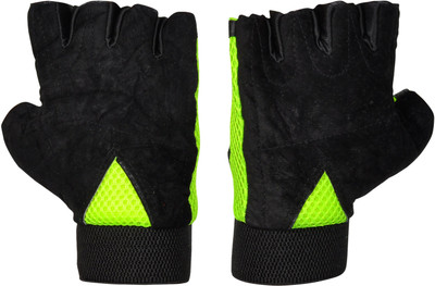 

Anand Sports Green and Black with Net Gym Gym & Fitness Gloves (, Black, Green