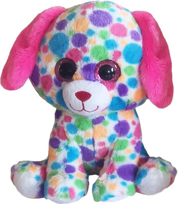 

My Baby Excels Colourful Dog Plush with Sparkle Eyes 22cm - 22 cm(Multicolor)