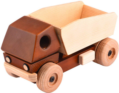 

Craftpoint Beautifully Crafted wooden Dumper Toy(Brown)