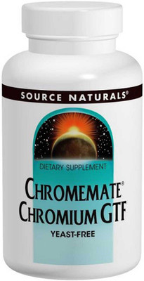

Source Naturals Source Naturals, Chromemate Chromium GTF, 200 mcg, 240 Tablets(240 No)