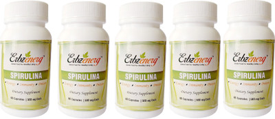 

Erbzenerg Erbzenerg Spirulina 60 Capsules | 500mg(Pack of 5)(500 mg)