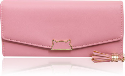 

BeeFashionable Women Pink Artificial Leather Wrist Wallet(4 Card Slots), Babypink