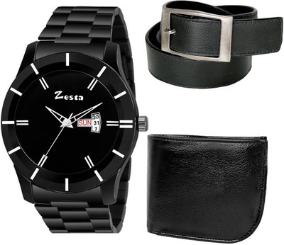 

Zesta Analog Watch Combo(Black)