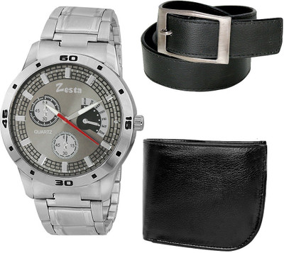 

Zesta Analog Watch Combo(Grey)