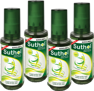 

BOROLINE's SUTHOL Natural 100ML Combo Pack of 4 (100ML X 4) Lotion Antiseptic Spray(400 ml, Pack of 4)