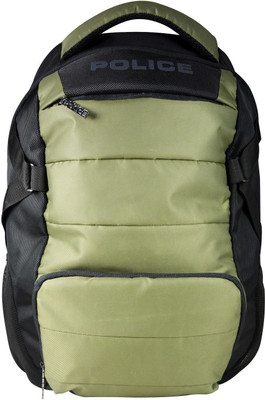 

Police Hedge 30 L Laptop Backpack(Green, Black), Black;green