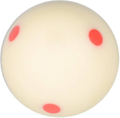 

Cuepoint PRACTICE CUE DOTTED RED BALL Billiard Ball(Pack of 16, White)