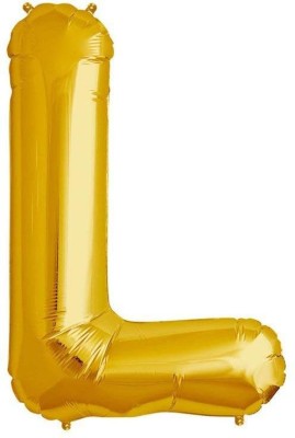 teple Solid (16 Inch) L Alphabet Balloon Happy Birthday Letter Foil Balloons / Birthday Party Supplies / Happy Birthday Balloons For Party Decoration - Golden Balloon (Gold, Pack of 1) Letter Balloon(Gold, Pack of 1)