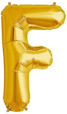 

GrandShop Solid Letter "F" Toy Letter Balloon(Gold, Pack of 1)