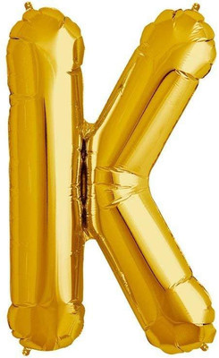 

GrandShop Solid Letter "k" Toy Letter Balloon(Gold, Pack of 1)