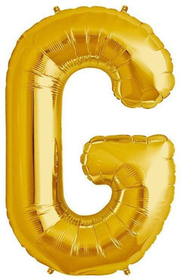

GrandShop Solid Letter "G" Toy Letter Balloon(Gold, Pack of 1)