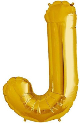 

GrandShop Solid Letter "J" Toy Letter Balloon(Gold, Pack of 1)