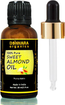 

Donnara Organics 100% Pure & Natural Sweet Almond oil(30 ml) Hair Oil(30 ml)