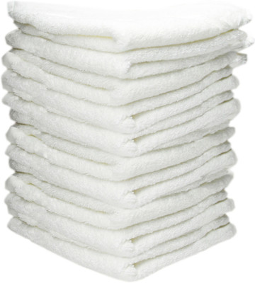 Space Fly Cotton 300 GSM Face Towel(Pack of 10)