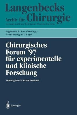 Chirurgisches Forum '97 fuer experimentelle und klinische Forschung(German, Paperback, unknown)