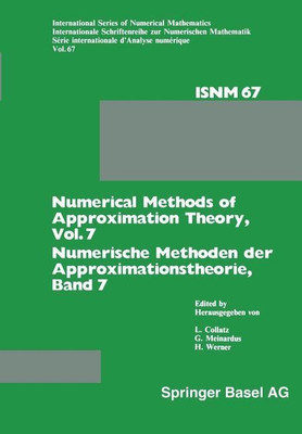 Numerical Methods of Approximation Theory, Vol. 7 / Numerische Methoden der Approximationstheorie, Band 7(German, Paperback, Collatz L.)