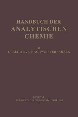 Elemente der Vierten Hauptgruppe II(German, Paperback, Jantsch Gustav)