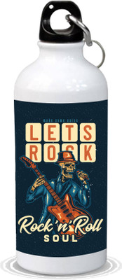 

Clickplick Lets Rock Stainless Steel Sipper 600 ml Sipper(Pack of 1, Multicolor), White