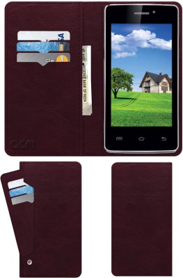 ACM Flip Cover for iBall Andi 4P Class X(Maroon, Cases with Holder, Pack of: 1)