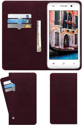 ACM Flip Cover for Iball Andi 4.5c Magnifico(Maroon, Cases with Holder, Pack of: 1)