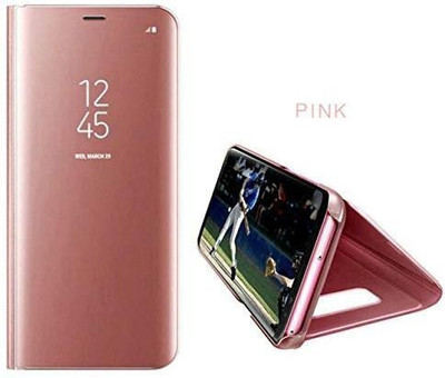 TGK Flip Cover for Samsung Galaxy S8 Plus / Clear View Mirror Flip Smart Stand Case Cover for Samsung Galaxy S8 +(Pink, Shock Proof)
