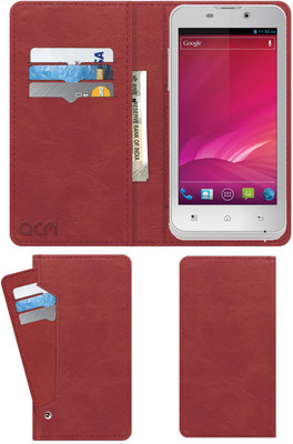 ACM Flip Cover for Iball Andi 4.5h(Pink, Cases with Holder, Pack of: 1)