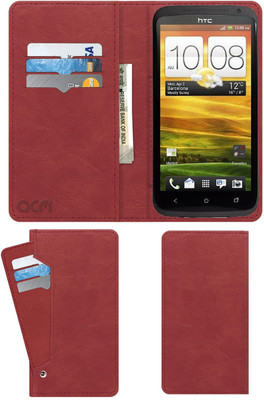 ACM Flip Cover for Htc One X(Pink, Cases with Holder)