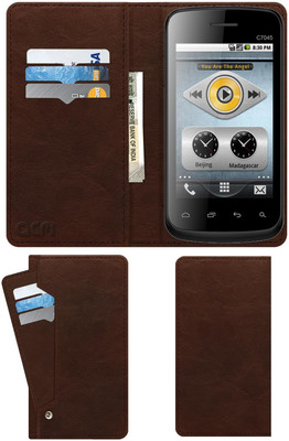 ACM Flip Cover for Celkon Campus Nova A352e(Brown, Cases with Holder, Pack of: 1)