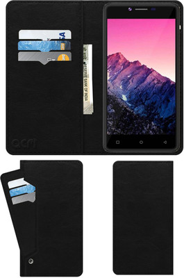 ACM Flip Cover for Swipe Konnect Star(Black, Cases with Holder, Pack of: 1)