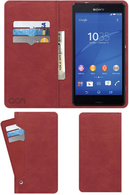 ACM Flip Cover for Sony Xperia Z3 Compact(Pink, Cases with Holder, Pack of: 1)