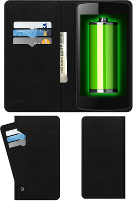 ACM Flip Cover for Intex Aqua Star Power(Black, Cases with Holder, Pack of: 1)